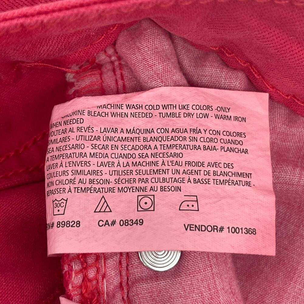 VINTAGE AMERICA BLUES Jeans Size 6R/28 Missy Stretch Skinny Red/Pink Zipper NWT - Picture 14 of 15